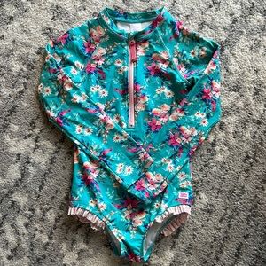 Ruffle Butts one piece girls surf suit size 8